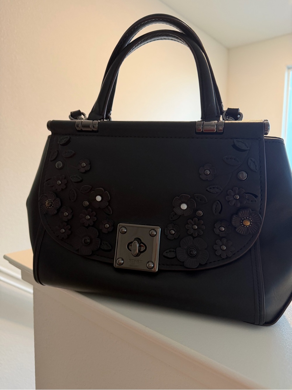 Coach Willow Floral Drifter Top Handle Satchel - Picture 3 of 14